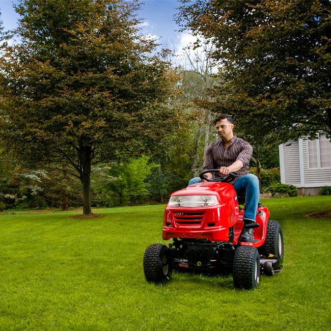 Mtd riding lawn deals mower